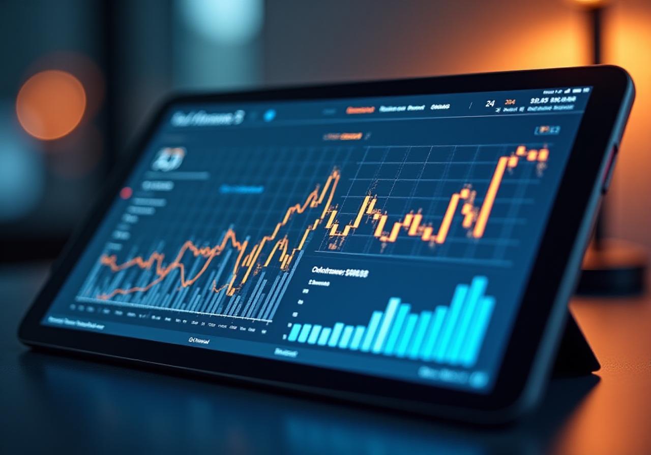 Futuristic E-commerce Dashboard Display